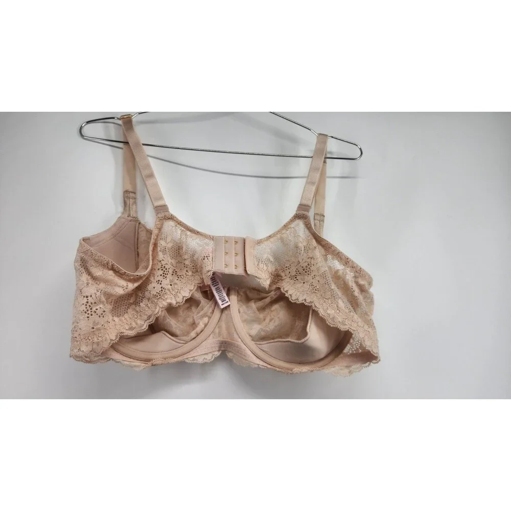 Victoria's Secret‎ Women's 44C Praline Wicked Unlined Lace Balconette Bra NWOT